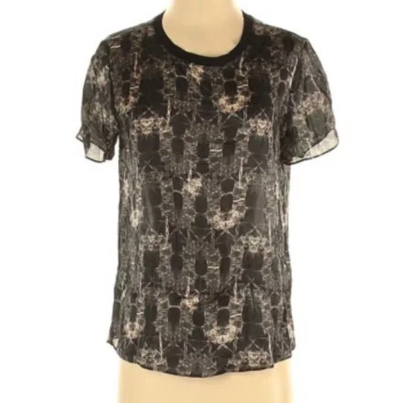 Theyskens theory 100% metallic silk top - Picture 3 of 3